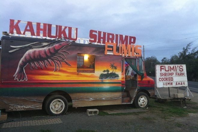 Shrimp truck - Oahu, Hawaii.
