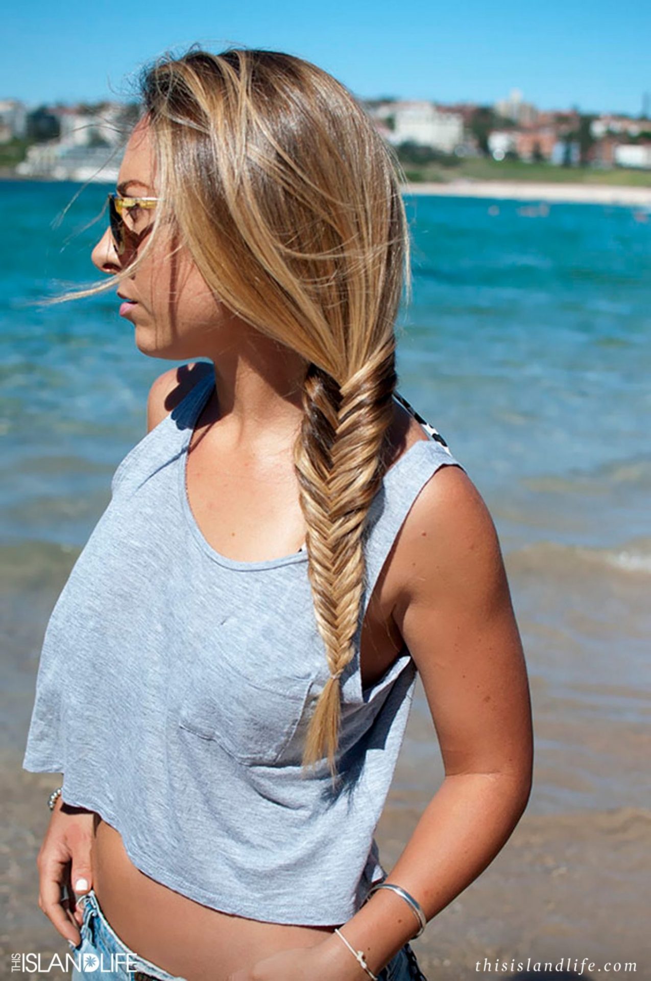 THIS ISLAND LIFE X HAIR ROMANCE | How to do a fishtail side braid