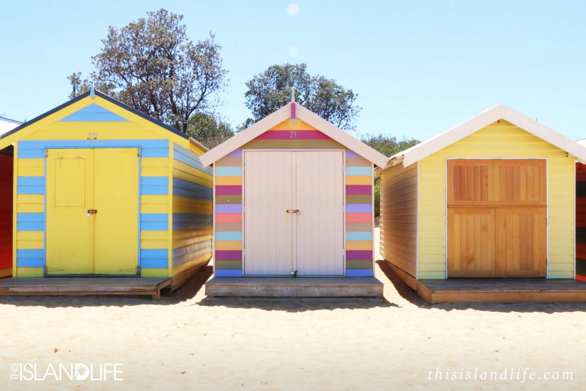 THIS ISLAND LIFE | Bathing Boxes at Brighton Beach in Melbourne