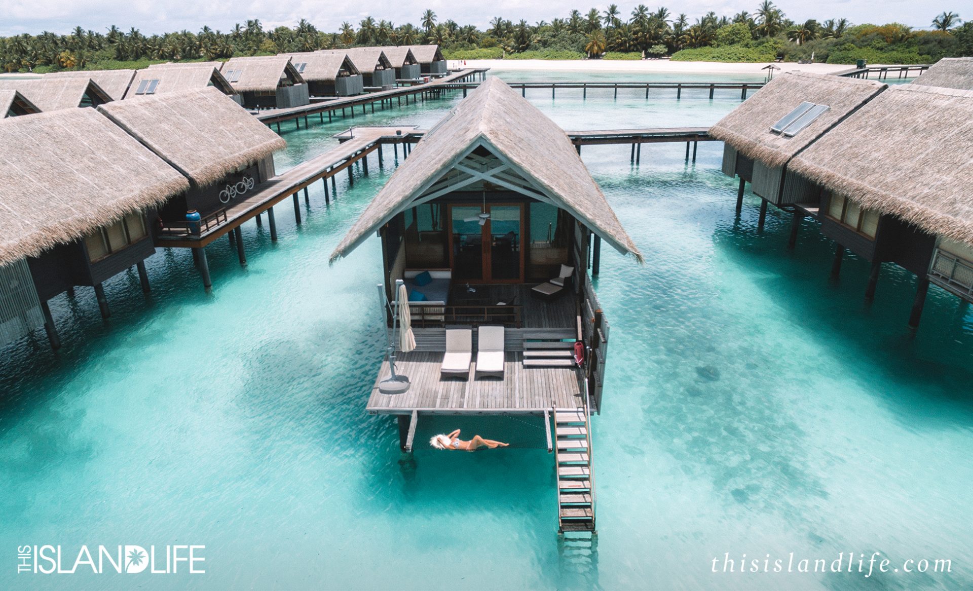 The overwater bungalow at the Shangri-la Villingili, Maldives 